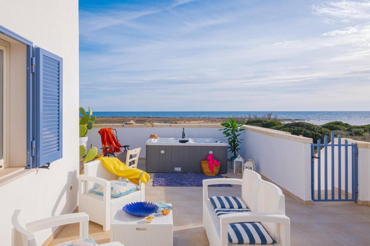 Villette Lux Fronte Spiaggia - Torre Pali Eksteriør bilde